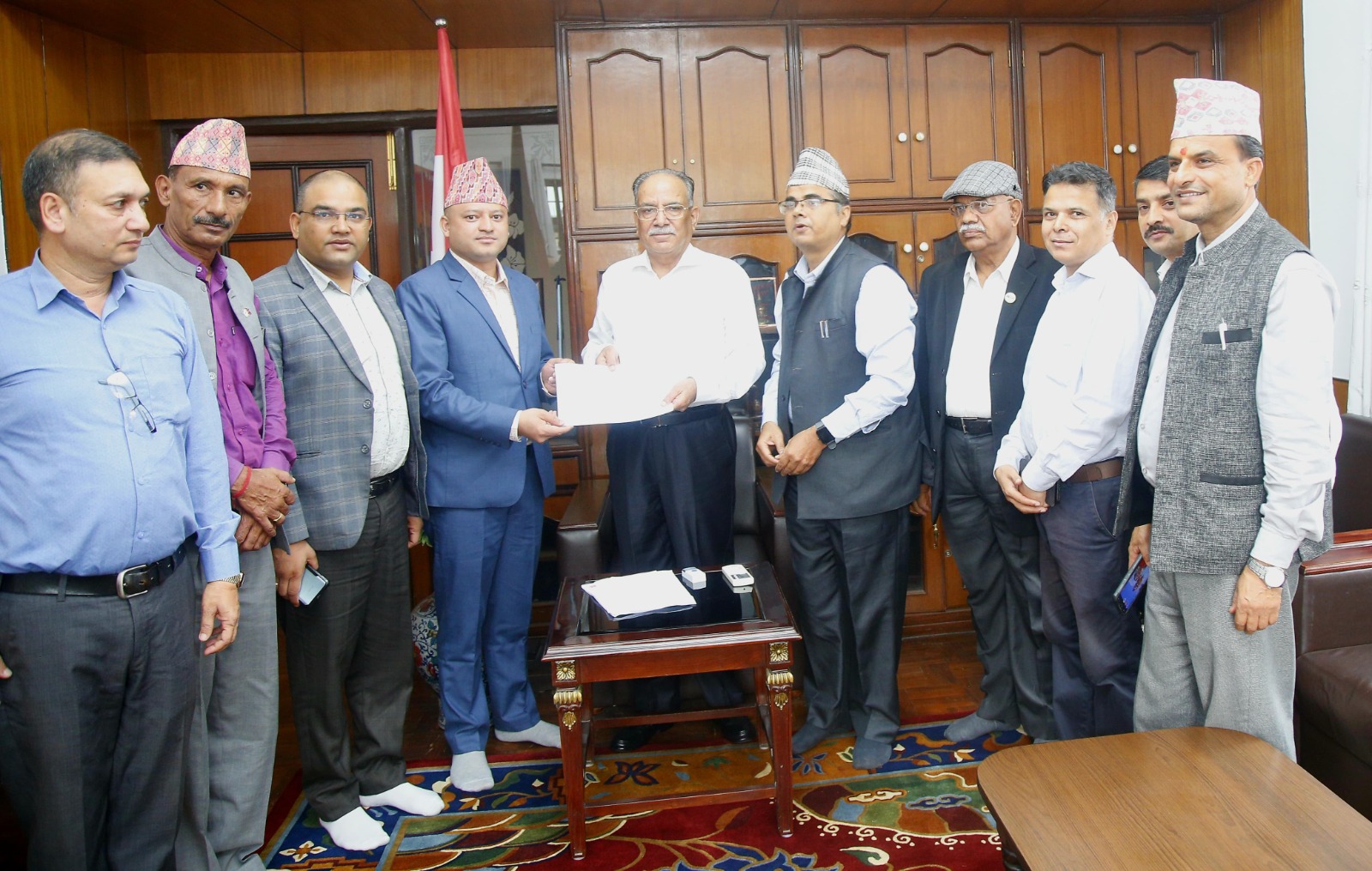 बस्ती विकास र पूर्वाधार निर्माणअघिभौगर्भिक अध्ययनको व्यवस्था मिलाउनुपर्छ : प्रचण्ड