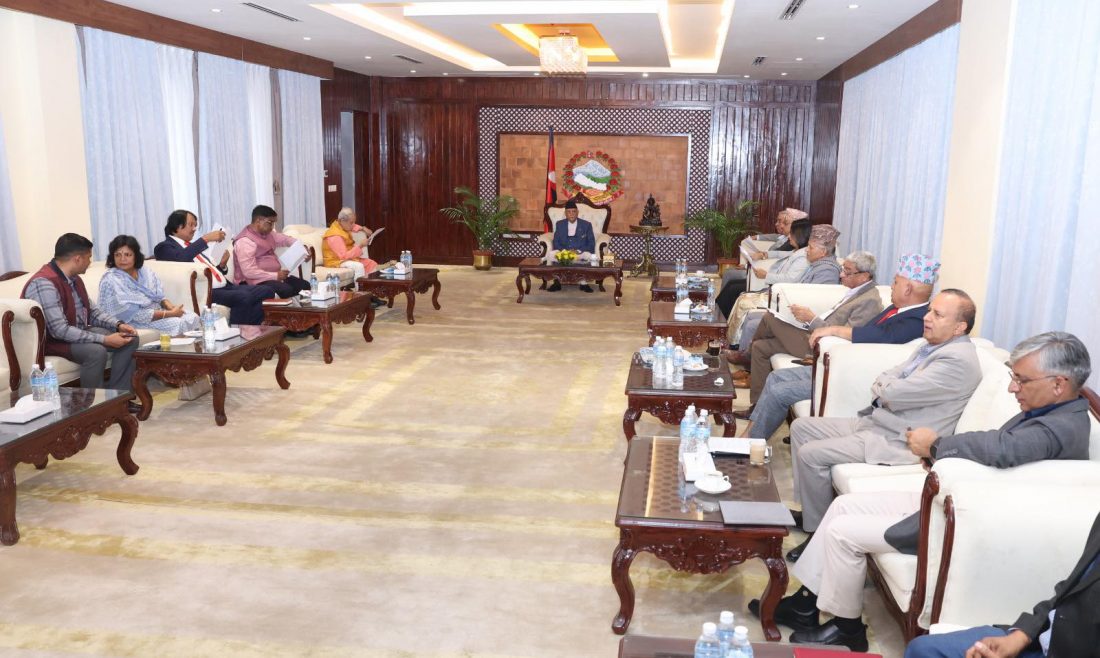 सत्तारुढ सात दलको बालुवाटार बैठक : राजनीतिक अस्थिरतालाई बल पुर्‍याउने गतिविधि प्रति असन्तुष्ट