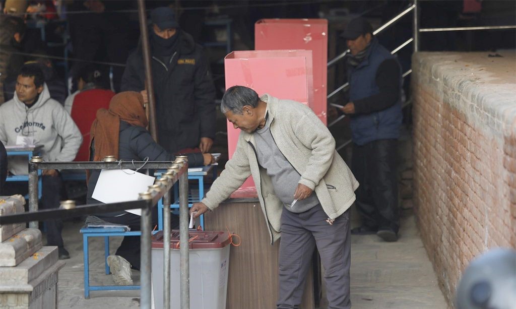 कीर्तिपुरमा मतदान जारी