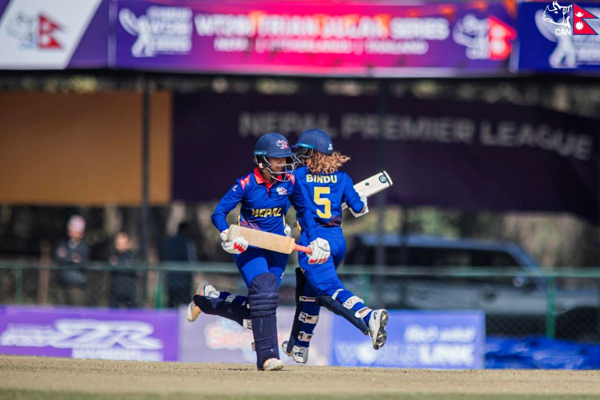 महिला टी-२०आई शृंखलामा नेपालको लगातार तेस्रो हार