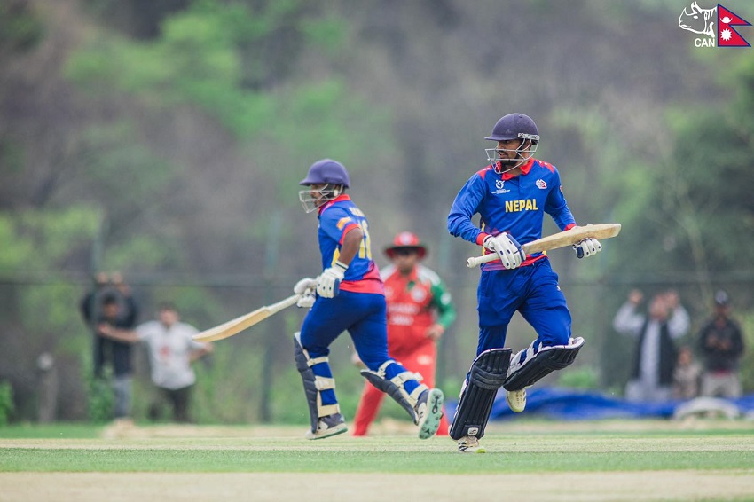 नेपालले ओमानलाई आठ विकेटले हरायो, लगातार दोस्रो जित