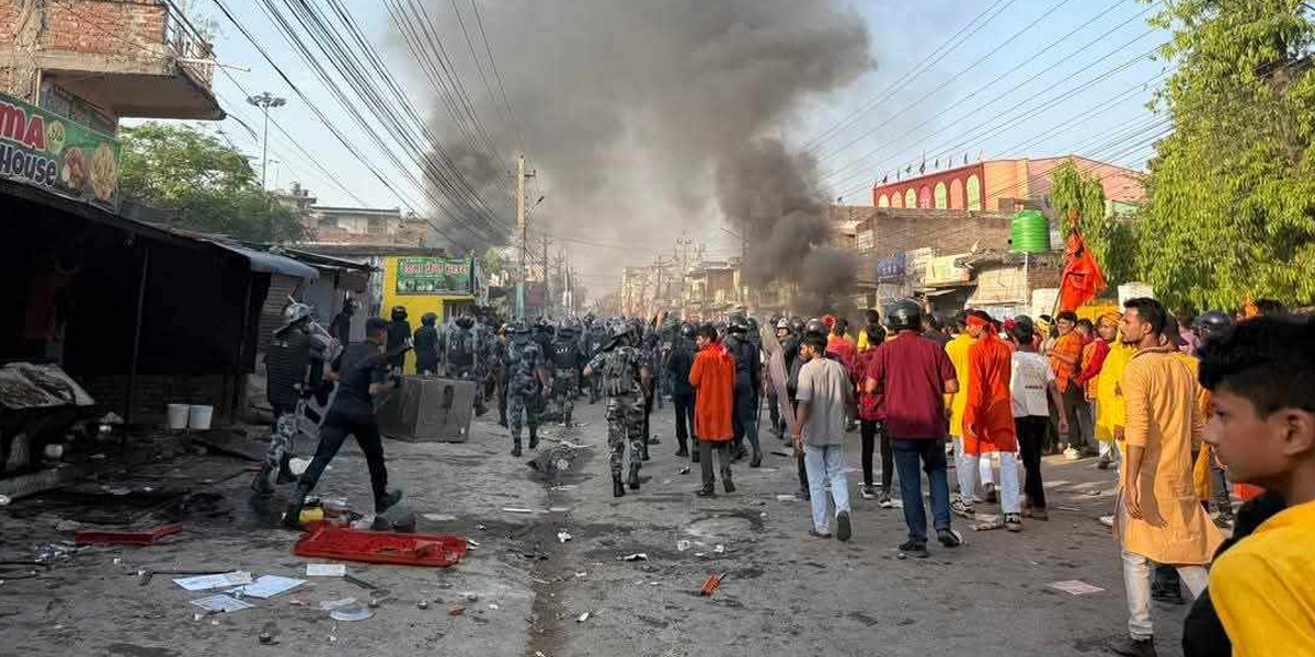 दुई पक्षबीच झडप भएपछि वीरगञ्ज तनावग्रस्त, कर्फ्यु जारी
