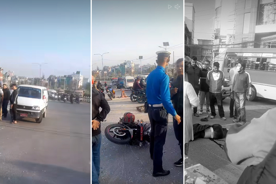 सवारी दुर्घटना हुँदा नुवाकोटकी नगिना तामाङको मृत्यु