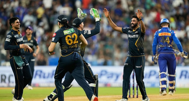 आइपीएलमा गजुरातले मुम्बईलाई ३ विकेटले हरायो, शीर्ष स्थानमा उक्लियो