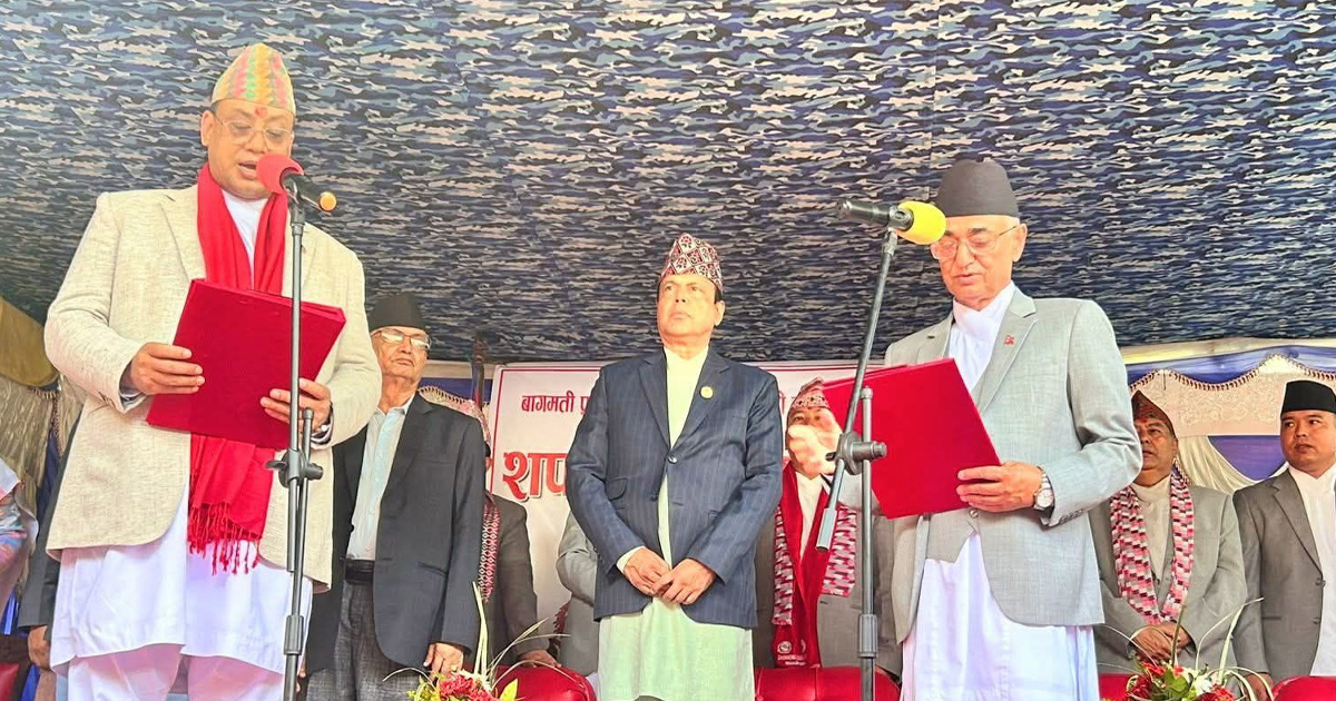 बागमतीका नवनियुक्त मुख्यमन्त्री बानियाँले लिए शपथ