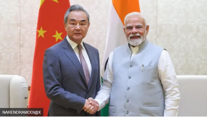 मोदी र चिनियाँ विदेशमन्त्री वाङ यीबीच भेटवार्ता