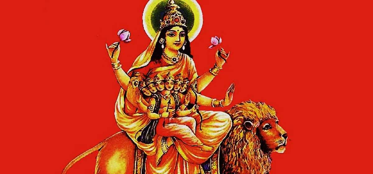 आज दशैंको पाँचौं दिन, स्कन्दमाताको पूजा गरिँदै