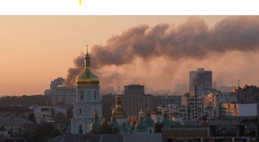 पहिलो पटक रुसद्वारा युक्रेनको सरकारी भवनलाई लक्षित गर्दै हवाई आक्रमण