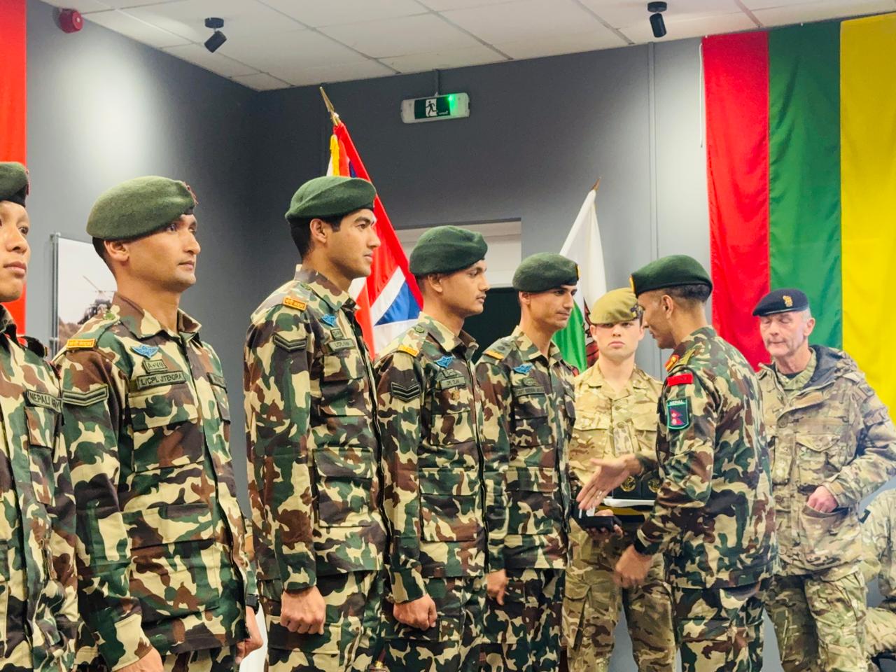 बेलायतमा नेपाली सेनालाई स्वर्ण पदक