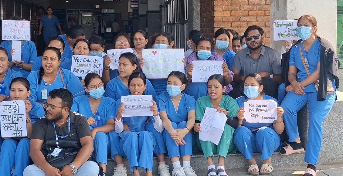 मंगलबारसम्मको अल्टिमेटम,माग पूरा नभए काम ठप्प पार्ने नर्सहरूको चेतावनी