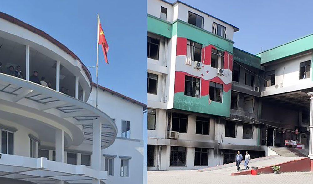 सरकारले राजनीतिक दलका क्षतिग्रस्त कार्यालयमा आज अनुगमन गर्दै