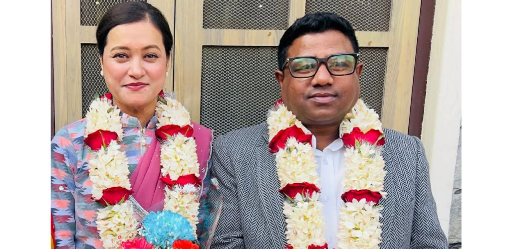 सन्तोष परियारले शर्मीलासँग अदालतमा गरे विवाह