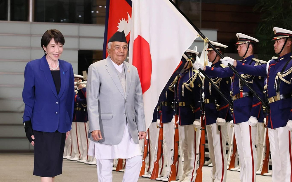 राष्ट्रपति पौडेललाई ‘गार्ड अफ अनर’