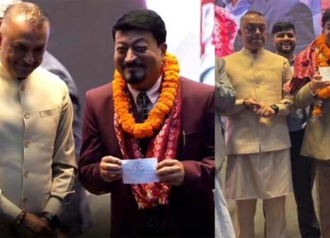 एमालेका दुई पूर्वसांसद नेपाली कांग्रेसमा गरे प्रवेश