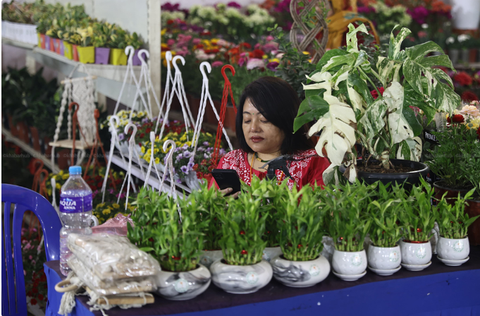 काठमाडौंको भृकुटीमण्डपमा फ्लोरा एक्स्पो (फोटोफिचर)