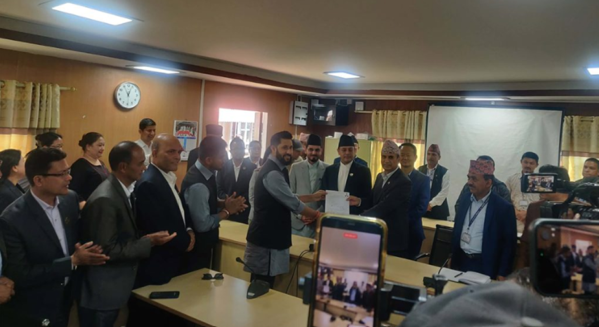 रास्वपा उपसभापति अर्यालद्वारा सभामुख पदमा मनोनयन दर्ता