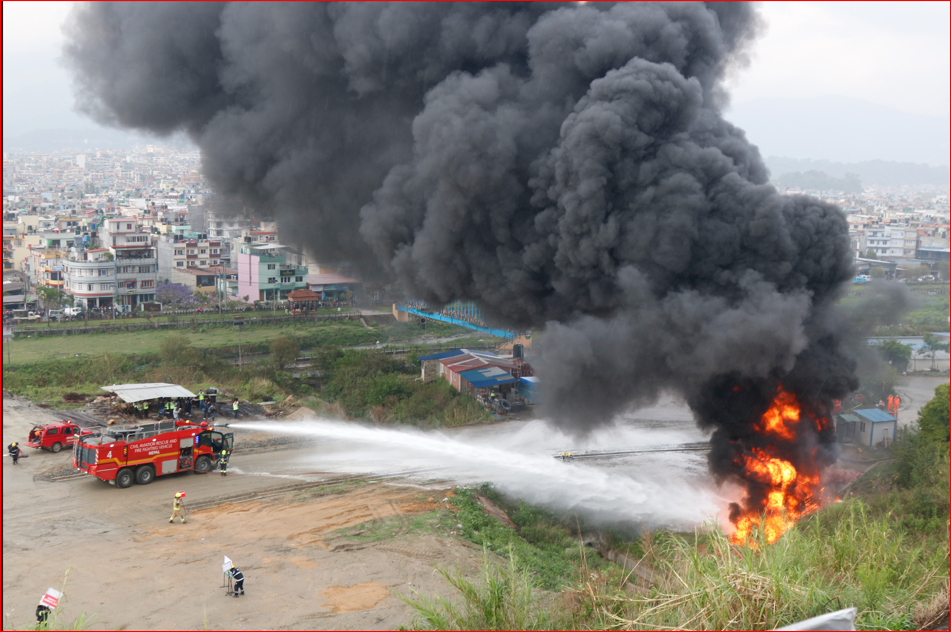 त्रिभुवन अन्तर्राष्ट्रिय विमानस्थलमा आपत्कालीन उद्धार अभ्यास सम्पन्न