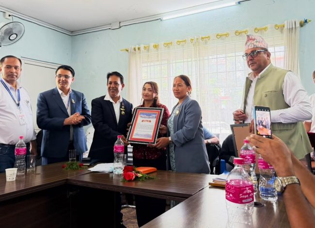 प्रदेश खेलकुद पदकबाट खेल पत्रकार केशव पाठक सम्मानित