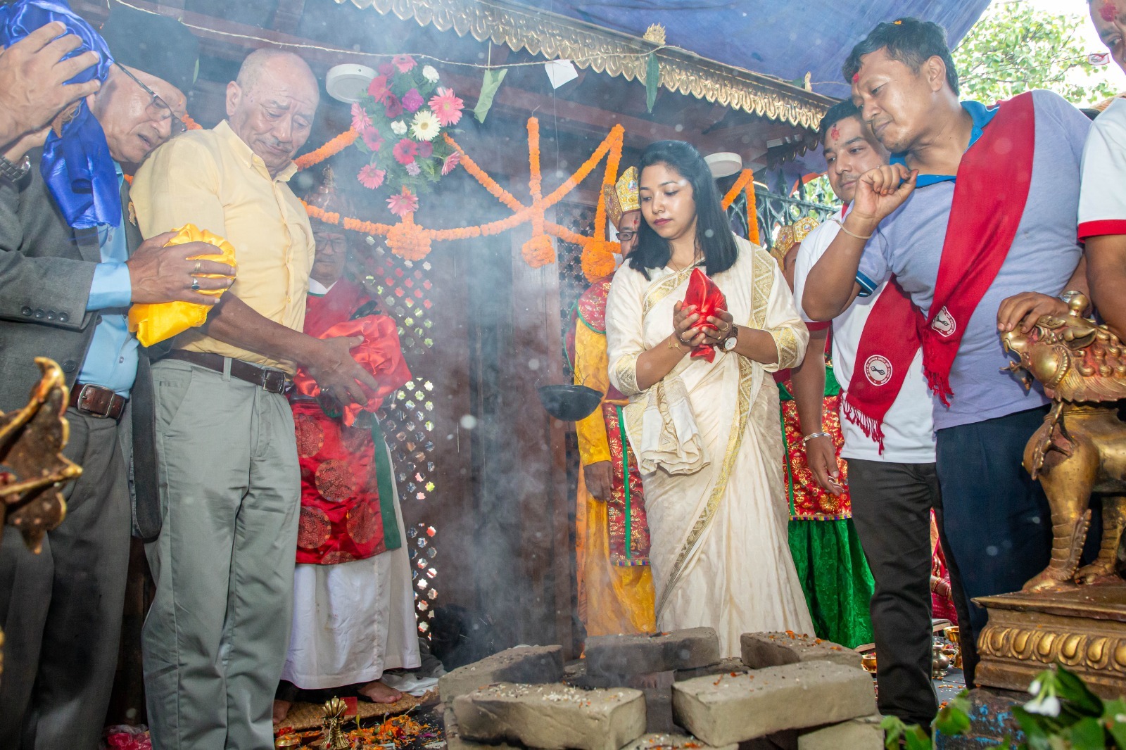 महाङ्काल मन्दिरको चौघेरा सत्तल पुनःनिर्माण सम्पन्न, महानगरद्वारा उद्घाटन