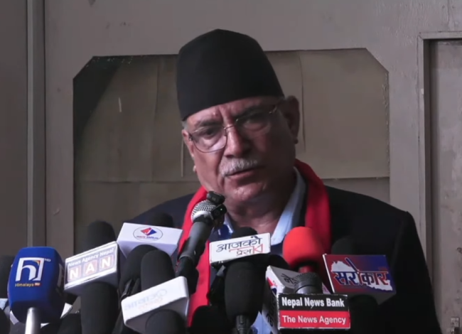 कम्युनिस्ट शक्तिबीच एकता र पुनर्गठन आजको आवश्यकता : प्रचण्ड